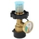 thumbnail image 1 of Adaptador de tanque de gas POL Válvula de servicio de tanque LP POL a adaptador de tanque de gas QCC1 con indicador, 1 of 14