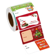 CCOCC 2026 New Christmas Name Tags Stickers,2X1.5 Inch Personalized Christmas Stickers,Christmas Gift Stickers,500Pcs,For Christmas Festive Crafts Name Stickers