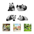 thumbnail image 2 of 4 figuras decorativas de panda en miniatura, adorables animales para decorar el hogar., 2 of 5