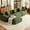 Green, variant on GAOHAPY 107"Modern L Shaped Modular Sectional Sofa, Oversized Corduroy Couch Deep Seat, Boneless Cloud Couch with Ottoman, 30D Sponge for Indoor Living Room, No Assembly Required(Beige)
