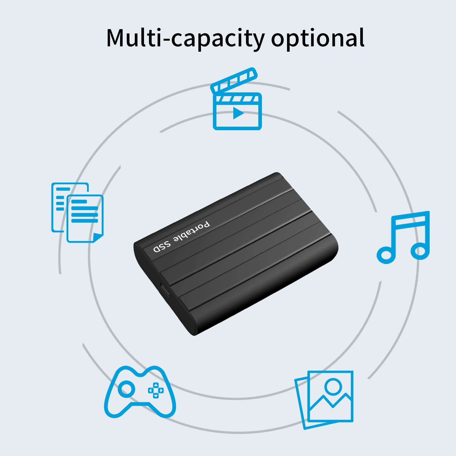 Portable Solid State Drive Storage for Computer, Laptop