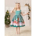 thumbnail image 3 of Vestido De Estilo Navideño Para Niñas, Vestido De Línea A Con Patrón De Dibujos Animados, Disfraz De Personaje De Cuento De Hadas Para Cosplay, Ropa Para Niños Para Fiestas De Halloween, Promociones D, 3 of 4