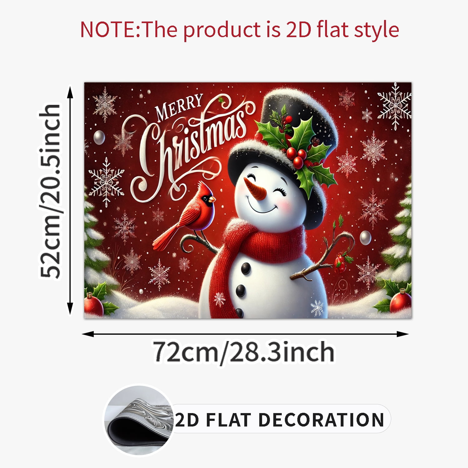 Christmas Snowmen Stove Cover Let It Snow Winter Stove Top Cover for Kitchen Decor Red Electric Stove Pad Xmas Party Non-Stick Gas Burners Covers Washable 28x20 inch, 1Pc