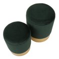 thumbnail image 2 of Ensemble de tabourets ottomans emboîtables glamours Marla de LumiSource, 2 of 8