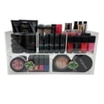 thumbnail image 2 of OnDisplay Andrea Deluxe Acrylic Cosmetic/Jewelry Organization Station w/Geode knobs - Green/Silver, 2 of 2