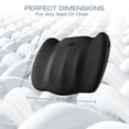thumbnail image 4 of Skechers Memory Foam Car Seat Cushion, Comfortable Support for Long Drives, Universal Fit for Cars and SUVs Black, 4 of 9
