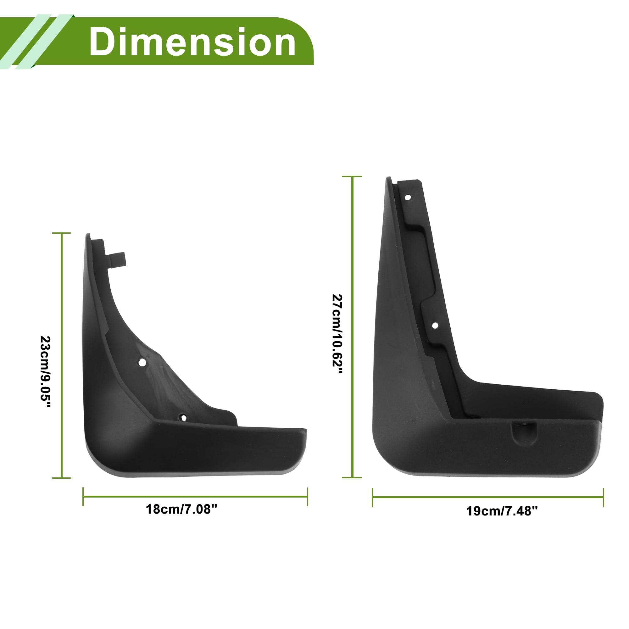 Unique Bargains Mud Flaps Splash Guards for Cadillac ATS 2013-2019 Front and Rear Mud Guards 1 Set