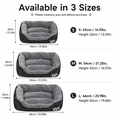 thumbnail image 4 of YUTK Dog Beds Large Sized Dog, Pet Winter Warm Pet Bed Pet Supplies and Dog Sleeping Bed Gray S, 4 of 11