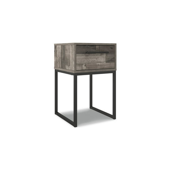 Signature Design by Ashley Casual Neilsville 1 Drawer Nightstand, Multi Gray