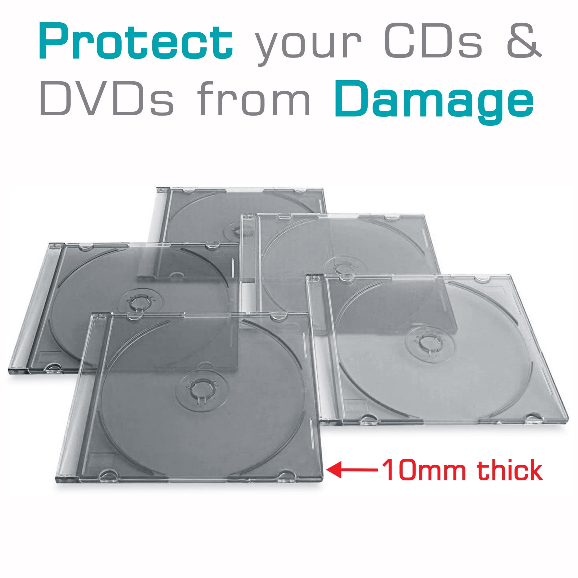 The Maxell Slim CD/DVD Jewel Case - 30 Pack - Walmart.com