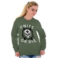 thumbnail image 5 of Unite or Die Defend Freedom Patriotic Sweatshirt for Men or Women Brisco Brands S, 5 of 6