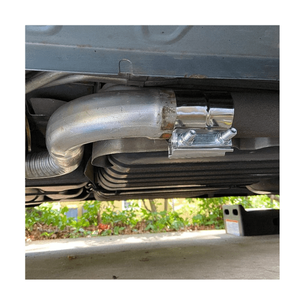 2PCS 2 Lap Joint Exhaust Band Clamp Muffler Sleeve Coupler Stainless Steel