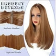 thumbnail image 4 of XmhyTop 23 Inch Straight Lace Front Wig, Synthetic Layered Design with Middle Part Closure, Ideal for Women’s Daily Wear & Special Occasions, Light Brown, 4 of 4