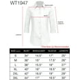 thumbnail image 6 of Made by Johnny Women's 3/4 Sleeve Tailored Button Down Shirts L BRIGHT_WHITE, 6 of 6
