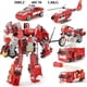 thumbnail image 1 of Figura de acción de TransFormers 5 en 1 para niños, Robot transFormable de 40CM, modelo de coche, escalera, camión de bomberos, ingeniería, 1 of 4