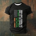 thumbnail image 1 of Tops para hombre, blusas y camisas de manga corta con cuello redondo para hombre, jersey informal con cuello redondo estampado para hombre, pantalones cortos deportivos para fitness, blusa de poliéste, 1 of 4
