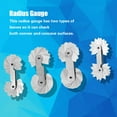 thumbnail image 4 of Stainless Steel Radius Measuring Tool Gauge Set, R0.3, 1.5/ R1, 6.5/ R7, 14.5/ R15, 25, for Tool & Die Makers, Machinists, 4 of 7
