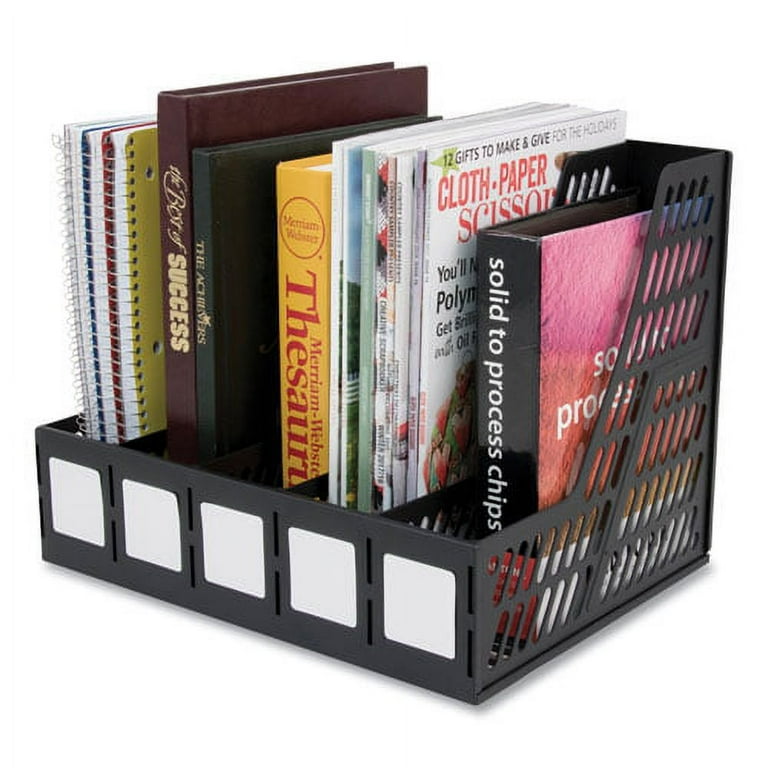 Literature File, Five Slots, 13.25 x 10 x 10.25, Black Literature File, Five Slots, 13.25 x 10 x 10.25, Black
