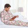 thumbnail image 6 of Goofa Daisies Flowers for 2-piece Loungewear Set Men’s Sleepwear Set Soft PJs Cozy loungewear Comfy Sleep Set Winter Pajamas-Large, 6 of 7