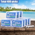 thumbnail image 2 of 400 Count Dental Floss Picks – Built-in Toothpicks for Deep Cleaning Comfortable Handle to Remove Plaque & Protect Gums Family Pack with 50 per Portable Case Adults Kids, 2 of 4