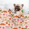 thumbnail image 3 of Pofeuu Cherries And Bows Print Puppy Blanket,Dog Blankets,Pet Blanket Cozy Cat Blankets for Indoor Cats, Fuzzy Pet Blanket for Kitten Doggy Dog Blankets-Medium, 3 of 8