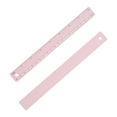 thumbnail image 1 of Regla de metal rosa Uxcell de 7.9'' 2 piezas regla métrica de aleación de aluminio con pulgadas y centímetros medición de precisión rosa, 1 of 6
