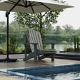thumbnail image 2 of Wildridge Heritage Sunrise Adirondack Chair, Dark Gray, Outdoor Weather Resistant Poly Patio Furniture, 2 of 4