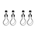 thumbnail image 1 of Bearachild Lamp Shade Lights Bulb Adapter Clip, with  Finial Shade Attaching Top Negro 2 piezas 2piezas, 1 of 5