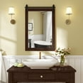 thumbnail image 4 of Gymax Farmhouse Wall Mirror Rustic Wood Frame Barn Door Style Decorative Mirror, 4 of 10