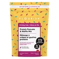 thumbnail image 1 of Mezcla proteica para tortitas y gofres Flourish, tarta de cumpleaños, 473 ml, 1 of 7