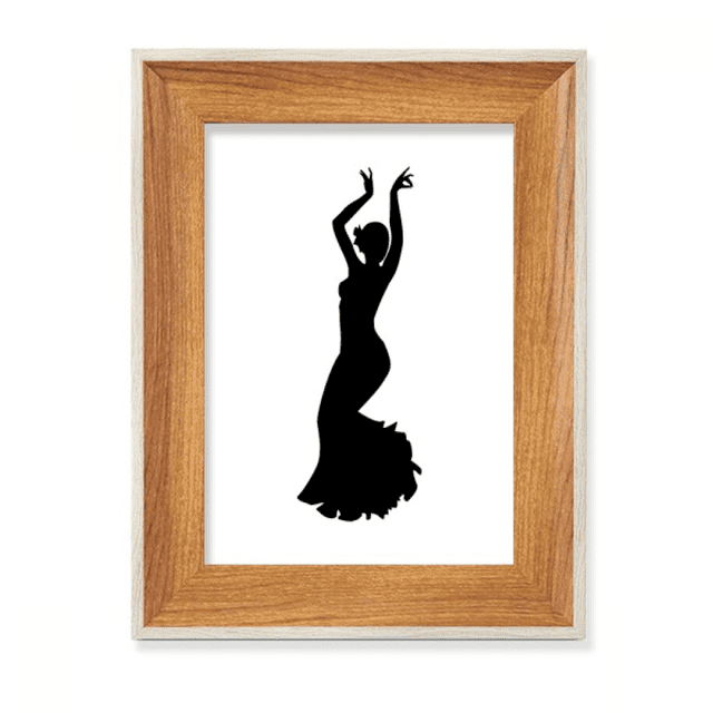 Performance Dancer Folk Dance Art Desktop Wooden Photo Frame Display Picture Art Painting Multiple Sets