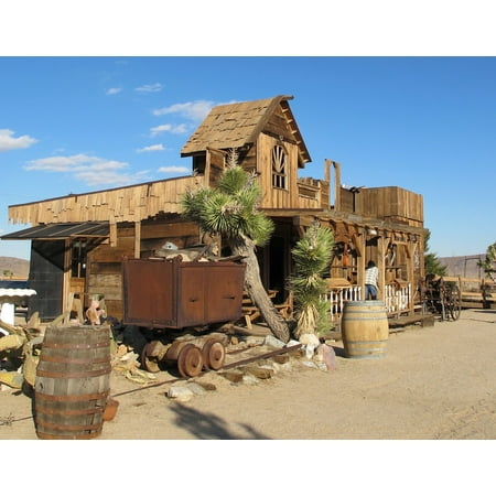 Canvas Print Mojave Desert Western California Ghost Town Stretched Canvas 10 x (Best Ghost Towns In California)