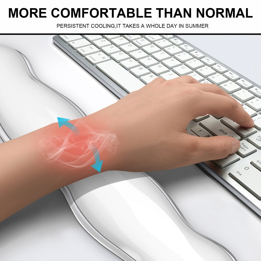 Soft Silicone Wrist Rest Pad Set for Keyboard and Mouse, Ergonomic For Fatigue Relief for Office Workers and Gamers