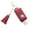 Wine Red, variant on 30ml Portable Refillable Sanitizer Antibacterial Key Holder Pendant Ornament,Black