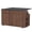 Walnut, variant on OMCPET 48" Rolling Kitchen Island with Power Outlet Drop Leaf 2 Drawers 3 Doors Trash Can Cabinet Spice Rack Towel Rack, White