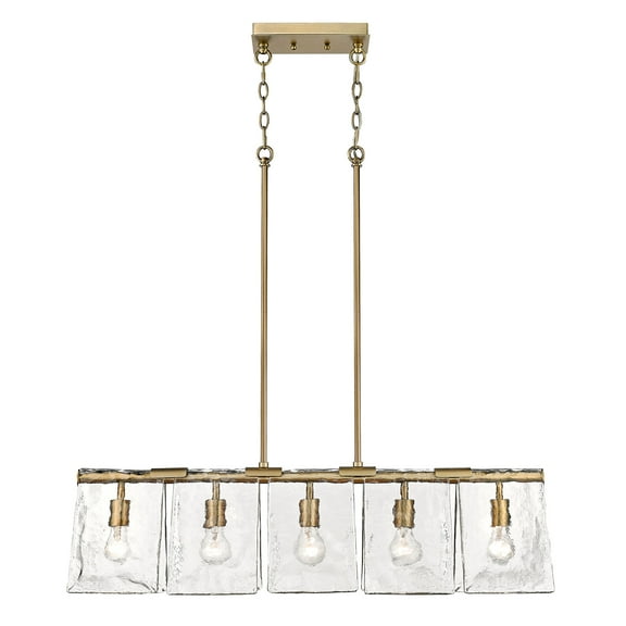 Golden Lighting Serenity 5-light Island Light in Modern Brass
