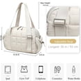 thumbnail image 3 of NCY Mini Gym Bag for Women, Small Gym Tote Bag Puffy Quilted Sports Duffel Bag with Wet Compartment and Coin Purse Duffel Bags Dance Yoga Workout Bag for Gifts, 3 of 8