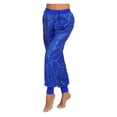 thumbnail image 3 of Women Sequins Loose Fit Harem Dance Pants Jazz Hip Hop Belly Dance Stage Performance Costume Night Club Trousers, 3 of 6