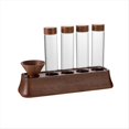 thumbnail image 1 of 1 Tubo de Vidrio para Granos de Café con Herramienta de Madera, Tubos Embotellados, Recipientes Herméticos Sellados de Madera para Almacenamiento de Granos A, 1 of 5