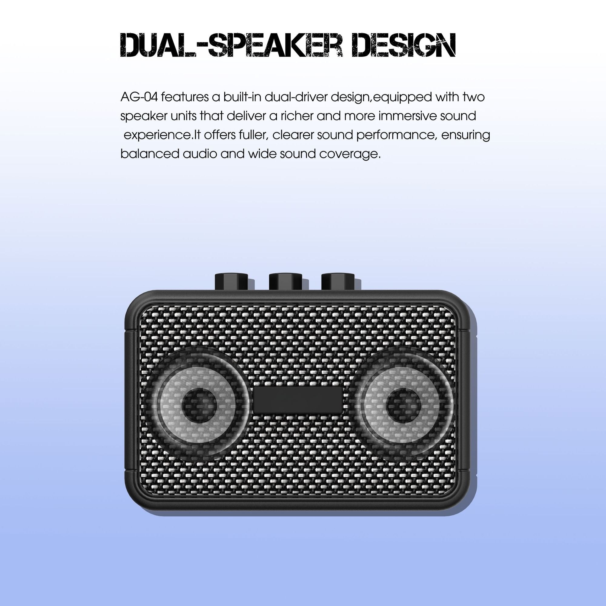 Black Compact Amplifier, 5W Black Electric Guitar Amplifier - Compact Yet Powerful Sound, Sturdy and Durable, Easy To Carry, Suitable for Music Rooms, Bars, and Small Performances