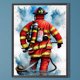thumbnail image 1 of Pintura de diamante 5D DIY Taladro redondo completo Bombero Decoración del hogar Arte Artesanía Hugtrwg Para estrenar, 1 of 9