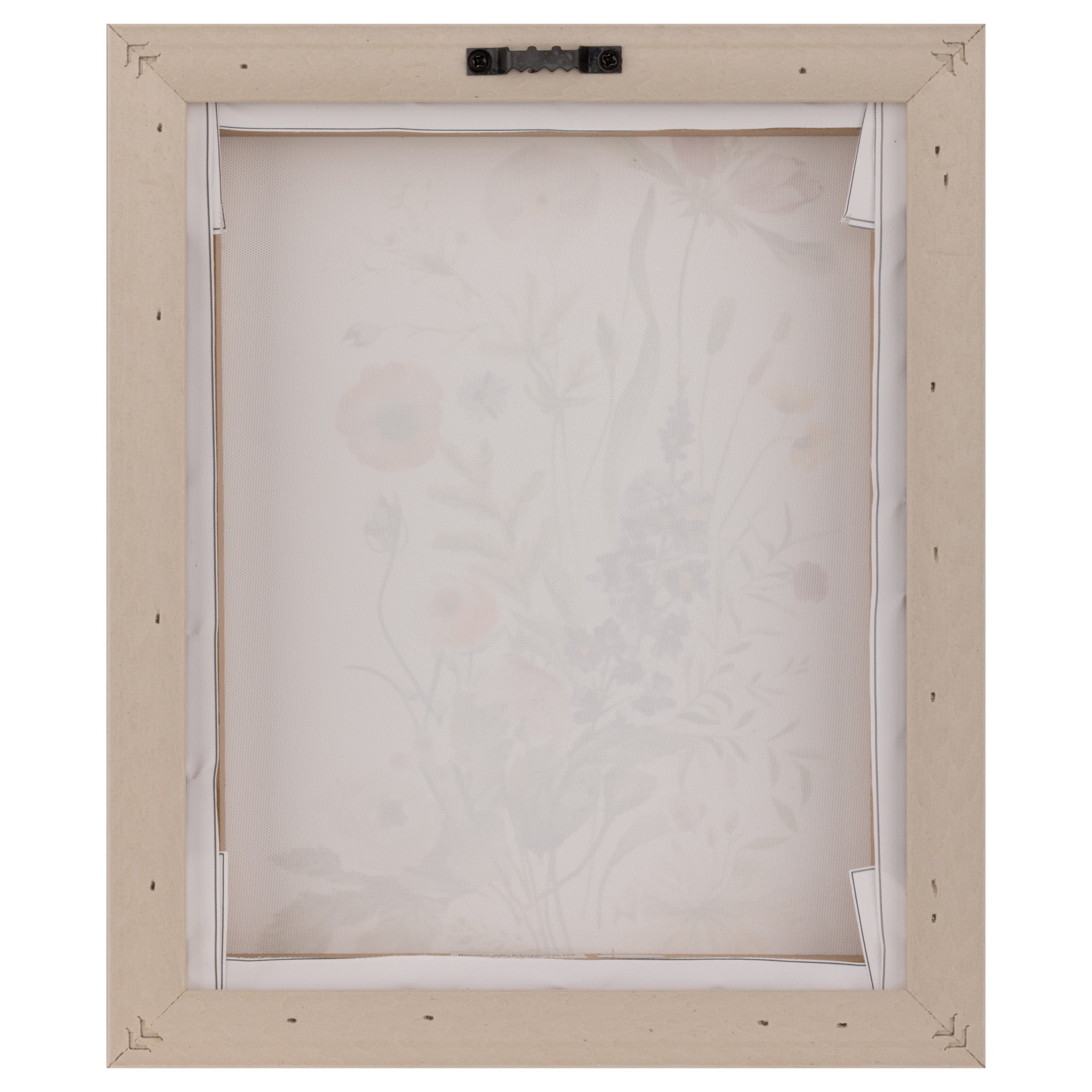 Gallery Solutions Set of 2 Botanical Floral Canvas Art with Beaded Frame