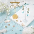 thumbnail image 6 of 24 Pcs Stainless Steel Earring 3 Colors 201 Stainless Steel Earring Plastic Ear Nut Jewelry with Vertical Ring Stainless Steel Needle Made for DIY Earring Accessory, 6 of 7