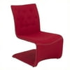 Eurostyle Ville Fabric Lounge Chair in Red