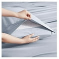 thumbnail image 3 of Extra Deep Pocket Queen Sheets Set - 6 PC Soft Microfiber Queen Sheets Deep Pocket - Fade Resistant Bedding Sheets & Pillowcases - Queen, Ice Blue, 3 of 9