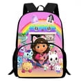 thumbnail image 4 of Bonitas mochilas para niños con diseño de casa de muñecas de dibujos animados de Gabby, regalo de cumpleaños para niños y niñas, mochilas escolares para acampar, mochilas duraderas, 4 of 5