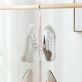 thumbnail image 6 of Oggfader Windproof Rotating Shoe Drying Rack - Foldable Multifunctional Plastic Rack for Sneakers, Small Garments - Space Saving for Closet, Balcony, Bathroom - Pink, 6 of 6