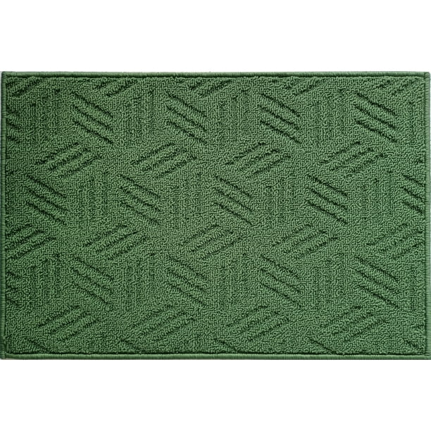 Mainstays Solid High Low Loop Kitchen Mat 18in x 27in Sage Green