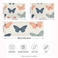thumbnail image 2 of Yayeee Pillowcase King Size Set of 2 Satin Wrinkle Resistant Pillow Case, Orange Butterflies, 2 of 7