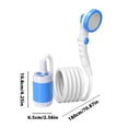 thumbnail image 4 of Fiudx Liquidación navideña Ducha portátil para acampar, cabezal de ducha para exteriores, cabezal de ducha con parada de agua con un solo clic, 4 of 4
